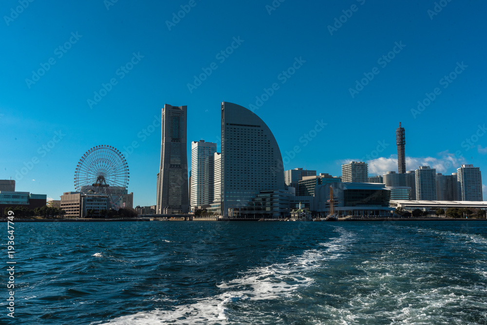 Fototapeta premium Skyiline of Minatomorai Yokohama, Japan