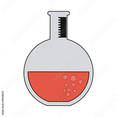Flask laboratory symbol vector illustration graphic design