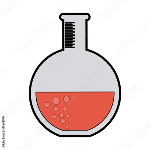 Flask laboratory symbol vector illustration graphic design