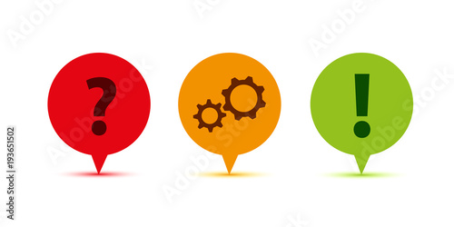 frage idee antwort icons