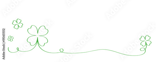 kleeblätter kalligrafisch