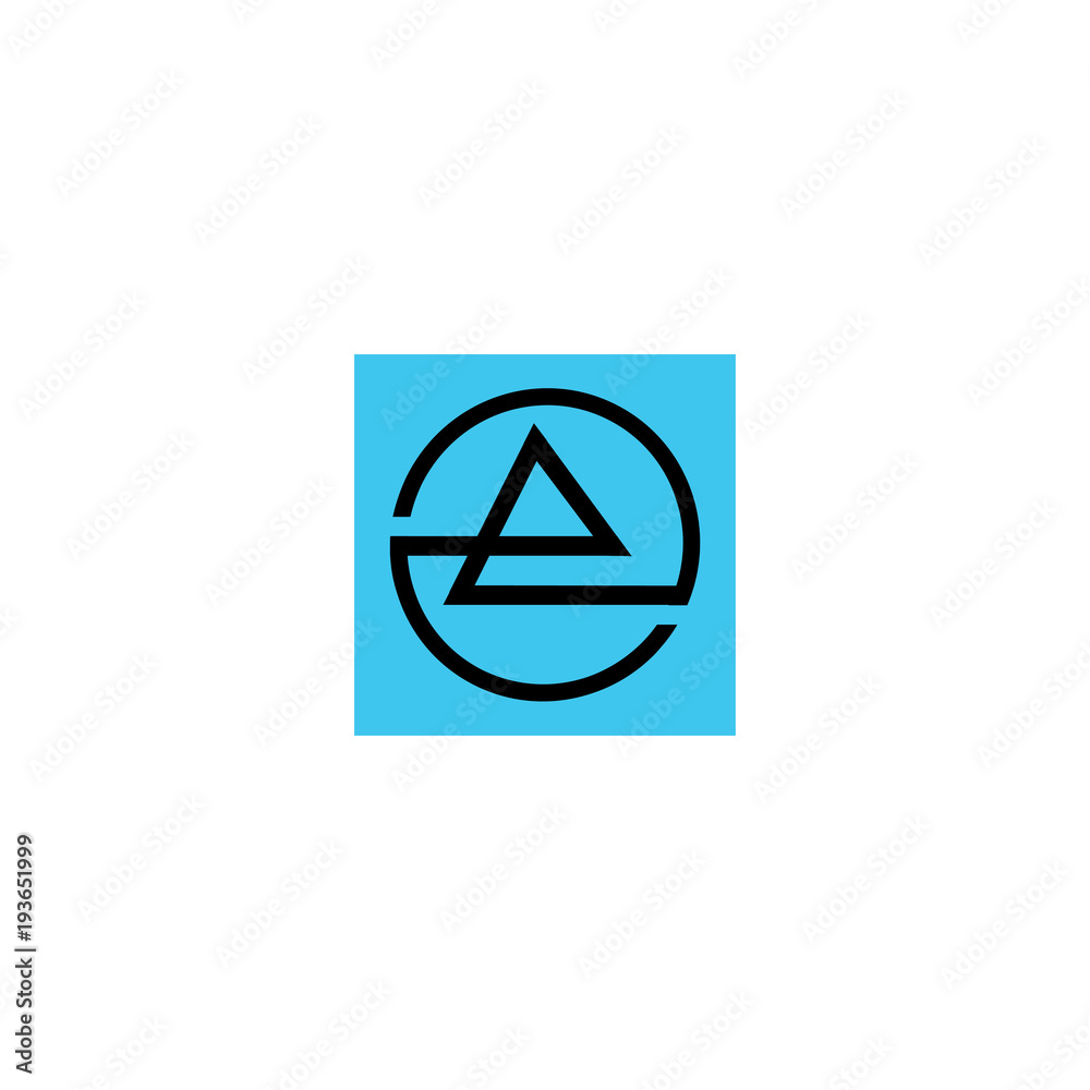 art of letter e in a circle logo vector art of letter e in a circle logo vector