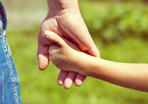Father and Kid Hands