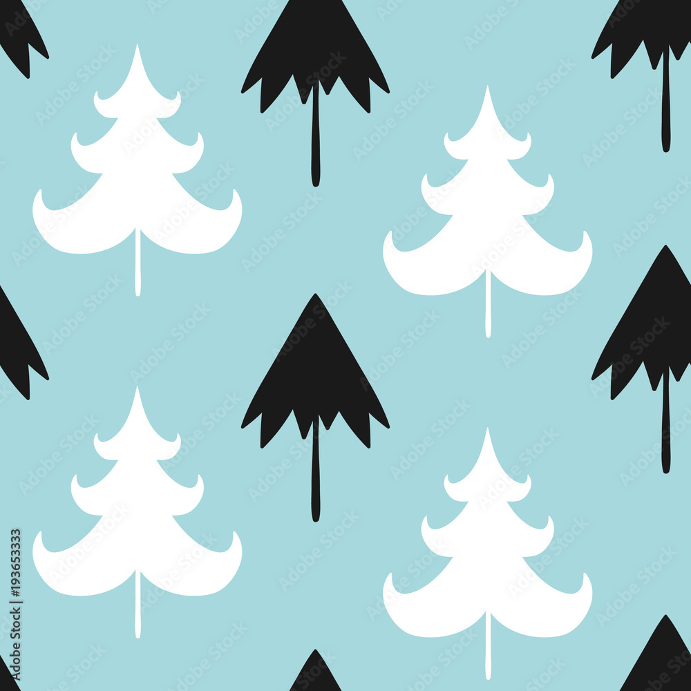 Obraz premium Christmas and new year vector seamless patterns