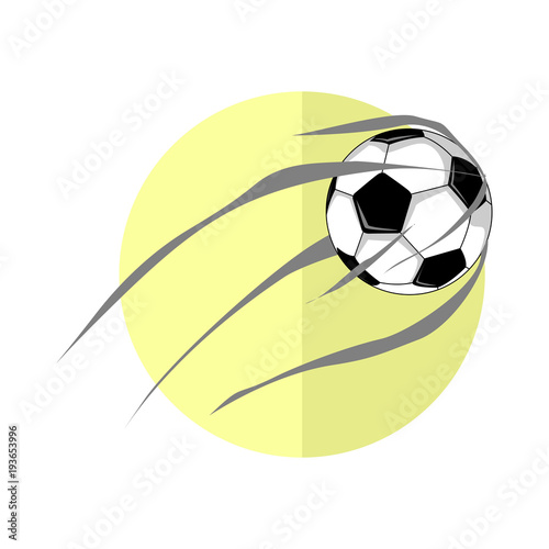 Football Ball Shot Illustration
