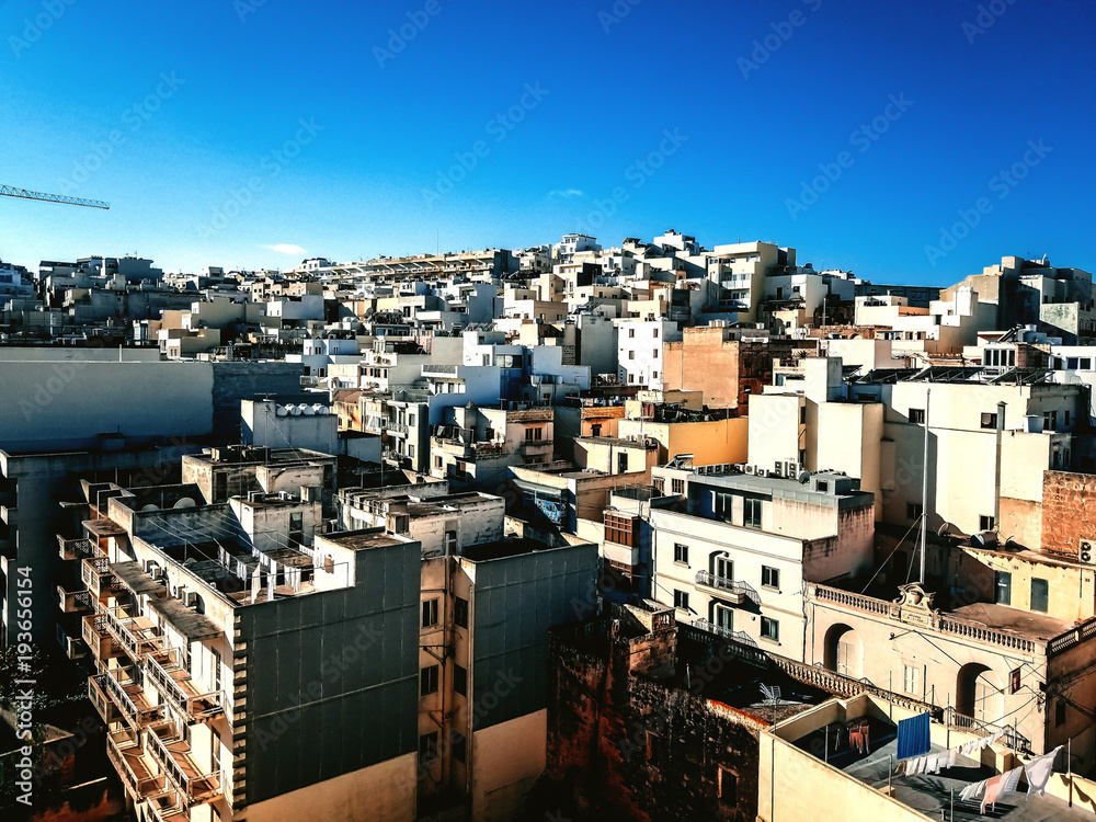 Cityscape view in Malta