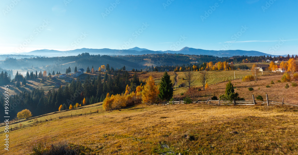 Autumn Carpathian village, Ukraine. Autumn Carpathian village, Ukraine.