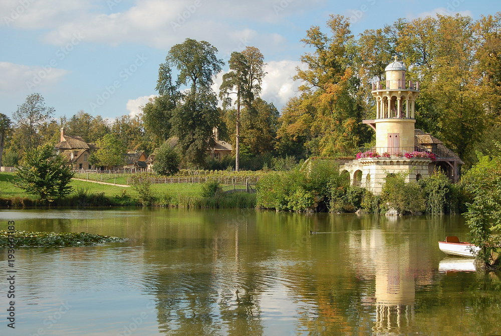 Marlborough Tower (Tour de Marlborough) in the Queen's Hamlet (Hameau de la Reine) - Versailles, France Marlborough Tower (Tour de Marlborough) in the Queen's Hamlet (Hameau de la Reine) - Versailles, France