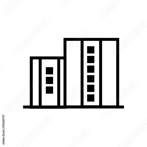 Apartment vector icon  house symbol. Modern  simple flat isolated illustration for web site or mobile app