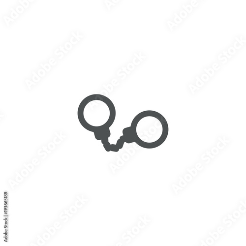 shackles icon. sign design