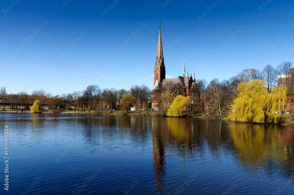 The church of St. Gertrude in Hamburg-Uhlenhorst, Germany