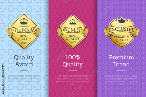 Quality Award Premium Brand Guarantee Certificates