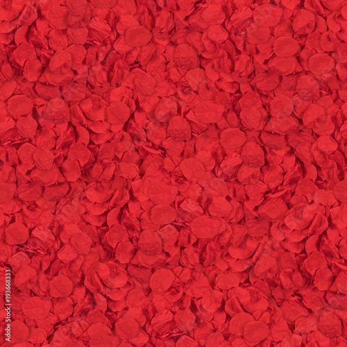 seamless texture from paper petals of flowers red color