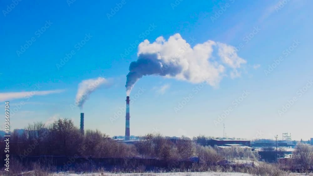 factory pipe smoke factory pipe smoke