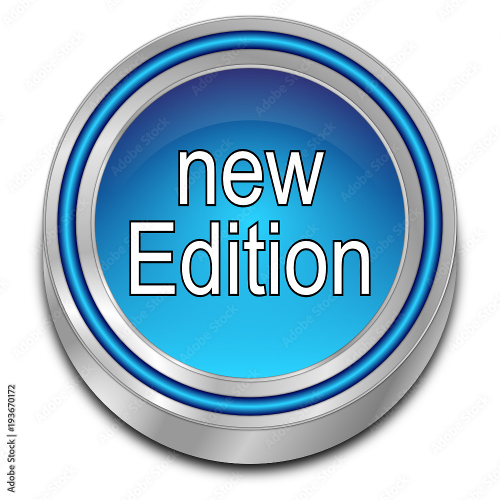 New Edition Button - 3D illustration New Edition Button - 3D illustration