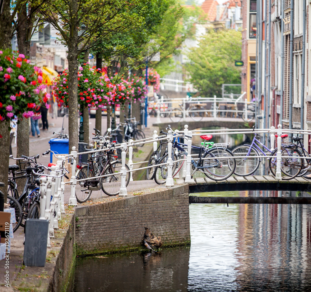 Bike on Amsterdam streets, Netherlands