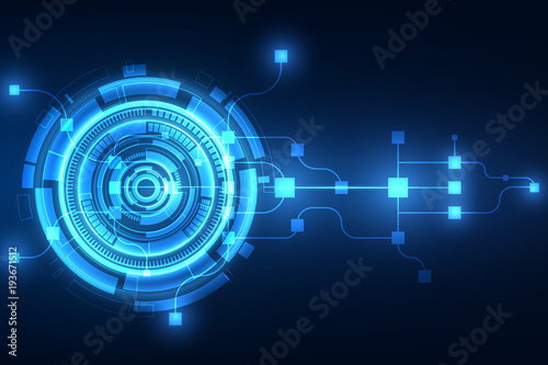 vector abstract future technology, electric telecom background