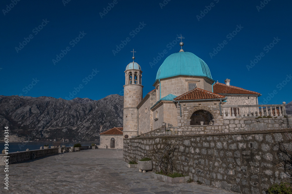 Our Lady of Rocks church Kotor Bay