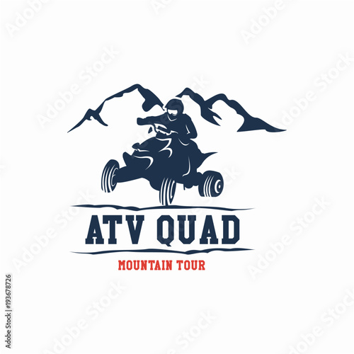 ATV Quad Logo Vector Template Design