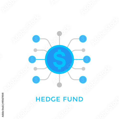 hedge fund icon isolated on white