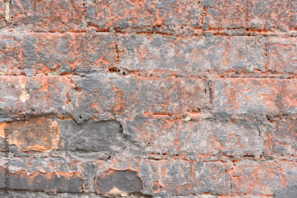 Obraz premium Brick texture with scratches and cracks
