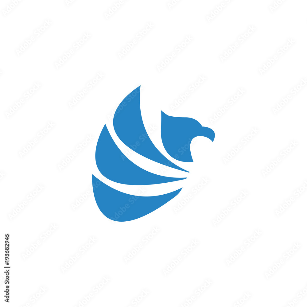 Fototapeta premium Elegant eagle logo design template