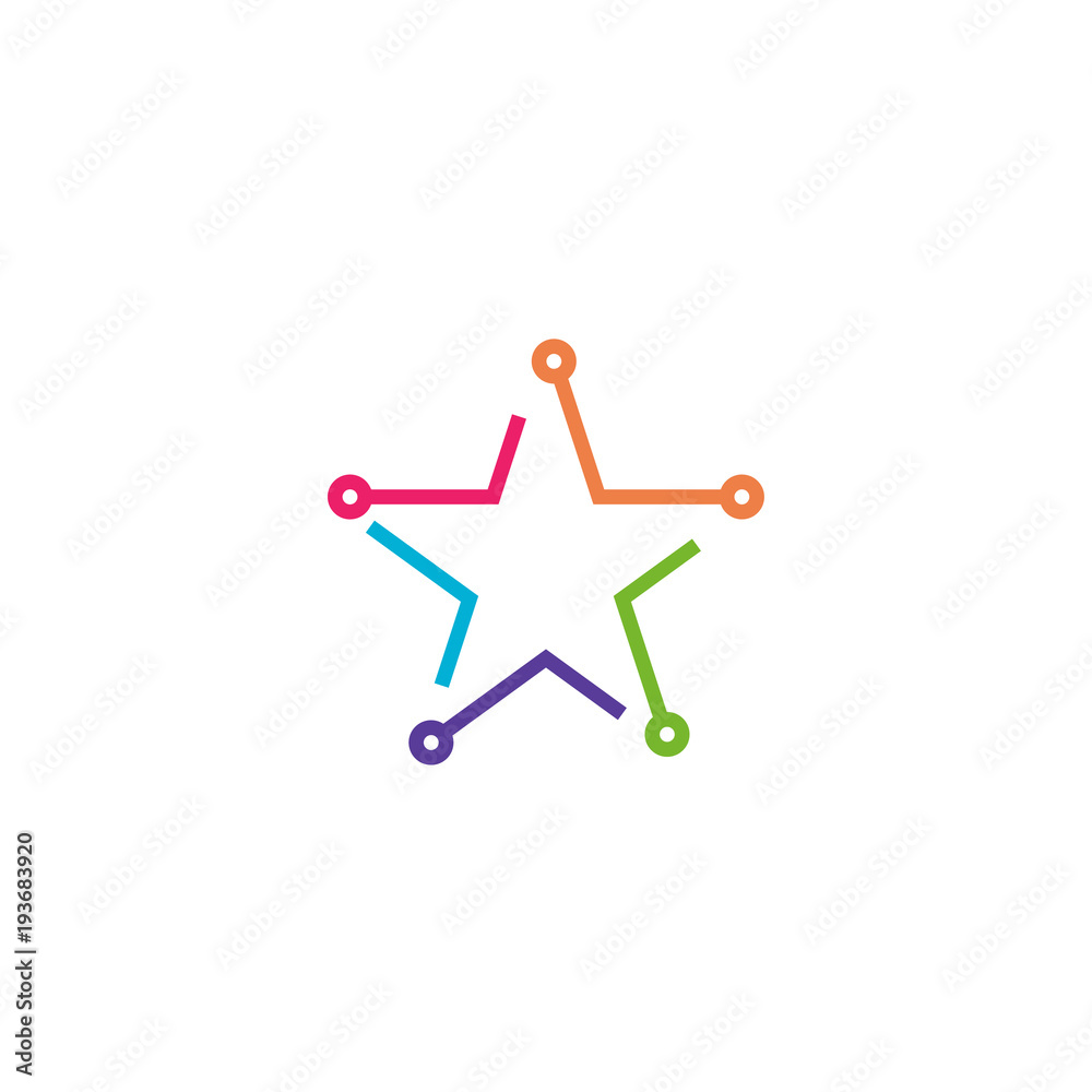 Technology logo template Technology logo template