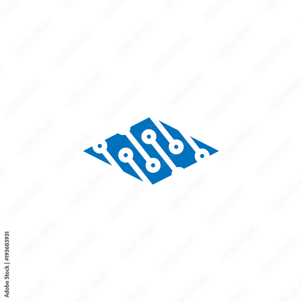 Technology logo template