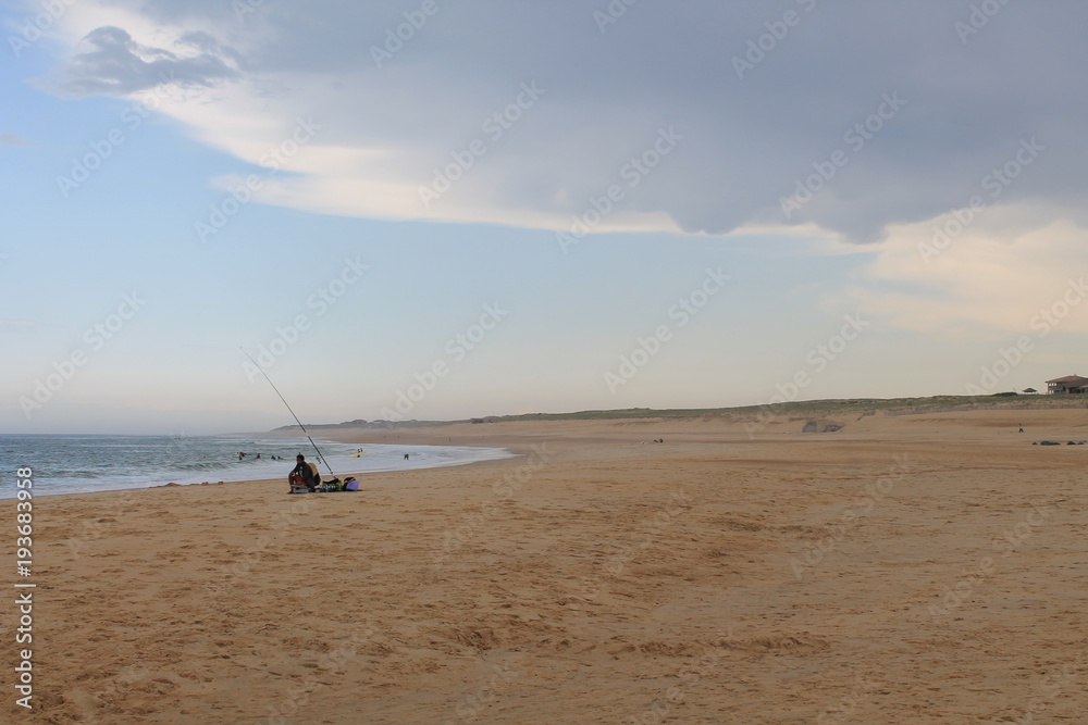 Obraz premium Plage Alantique, Aquitaine, France