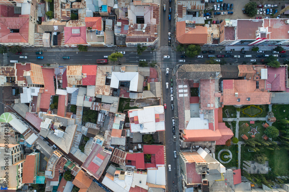 Aerial view of Cochabamba, Bolivia