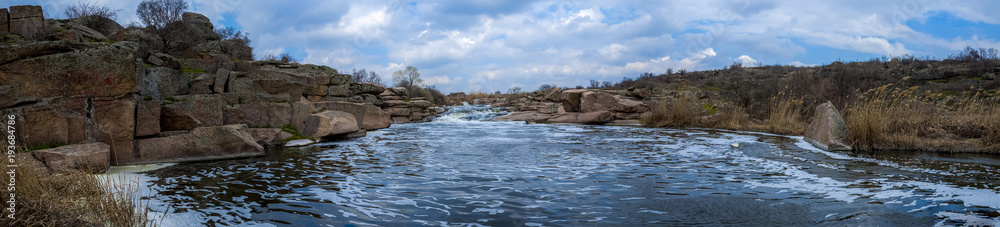Mountain river waterfall Mountain river waterfall