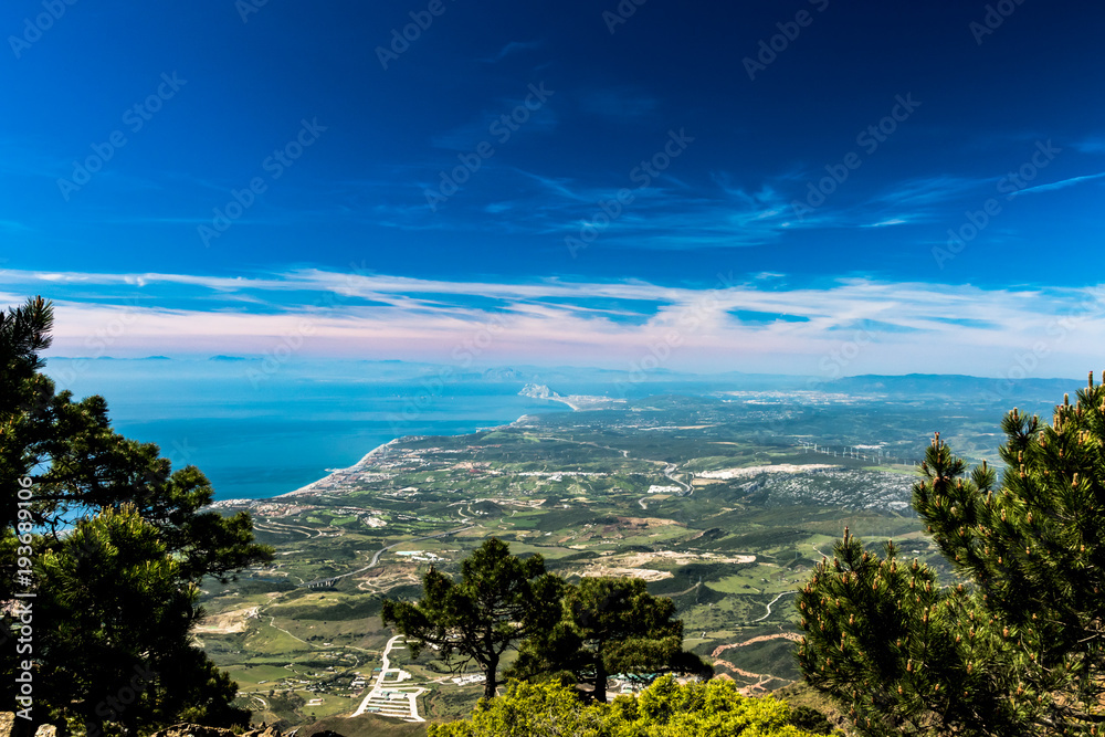 The Strait of Gibraltar from Sierra Bermeja