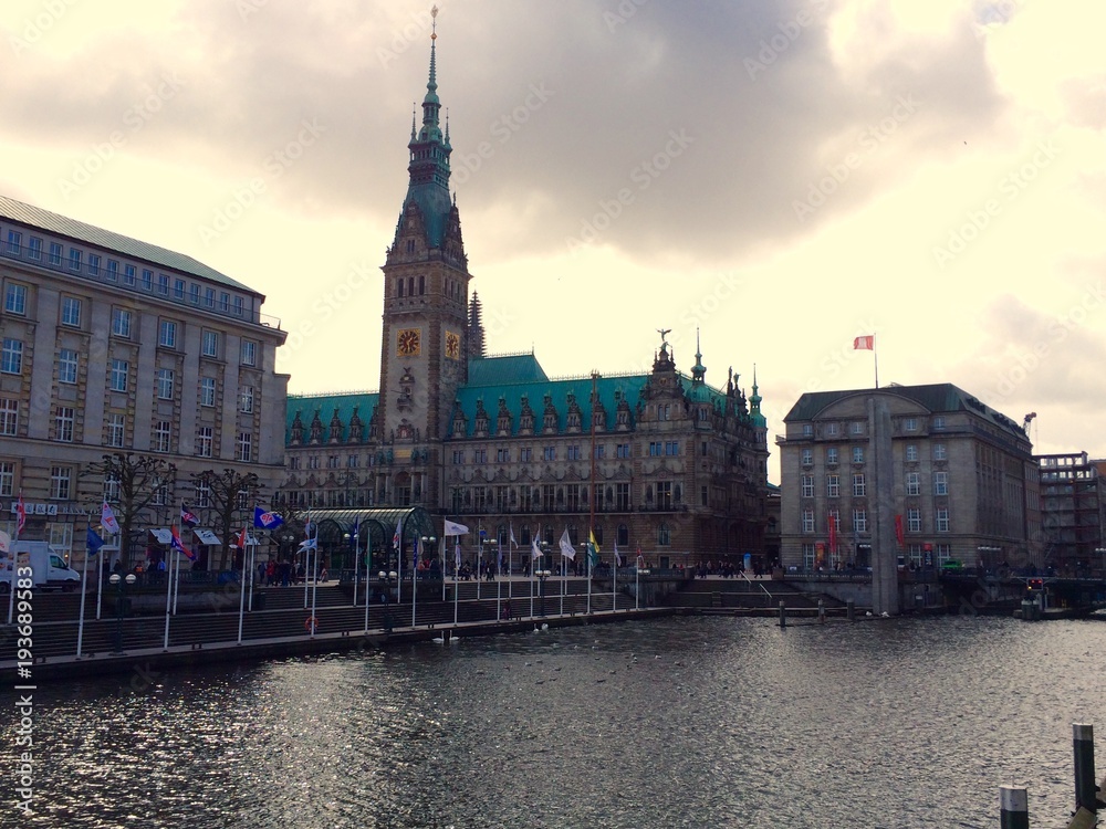 Fototapeta premium Hamburg Rathaus
