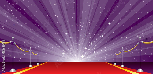wide burst purple red