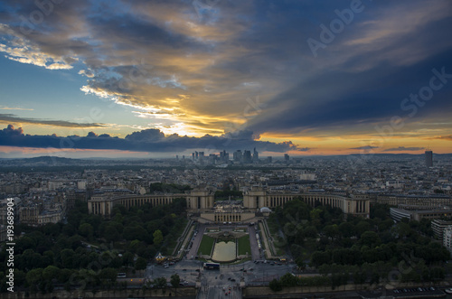 Paris city of love, skyline