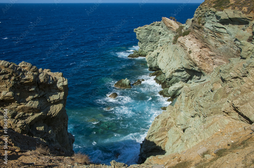 Beautiful sea view, Agia Pelagia, Crete, Greece Beautiful sea view, Agia Pelagia, Crete, Greece