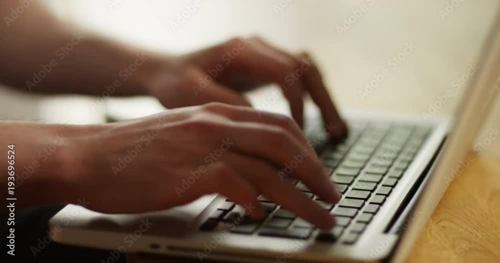 4k, Young businessman working from home. Slow motion. 4k, Young businessman working from home. Slow motion.