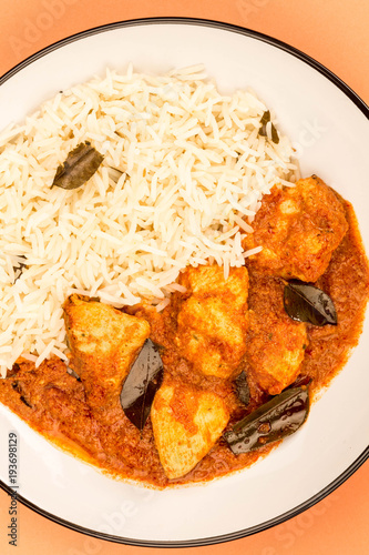 Chicken Madras Curry And Basmati Rice