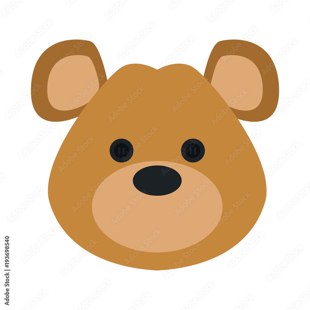 Cute teddy bear icon vector illustration graphic design