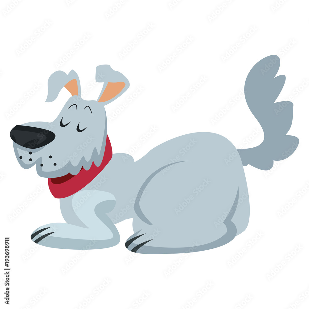 Fototapeta premium Dog pet cartoon icon vector illustration graphic design