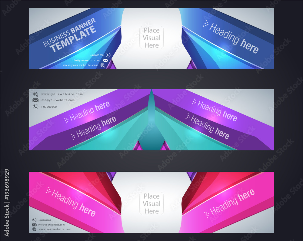 Banner template Corporate layout background vector illustration color