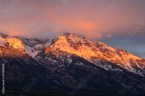 Dramatic Sunrise on the Tetons © natureguy