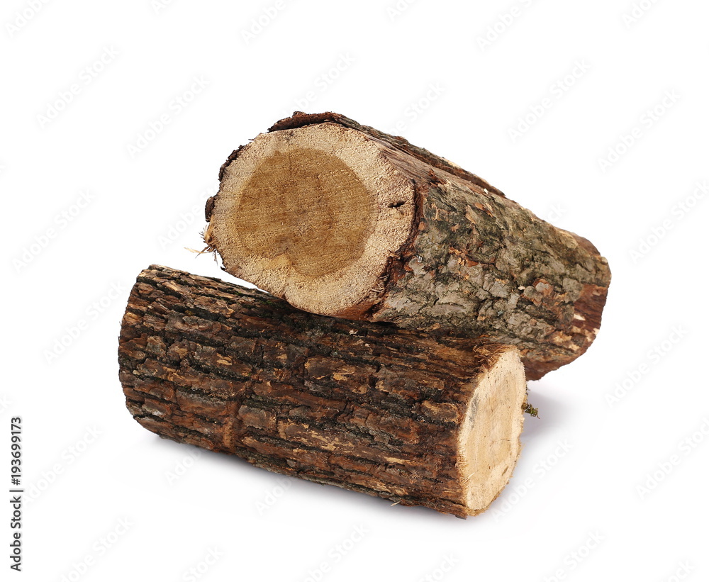 oak stump, log fire wood isolated on white background with clipping path oak stump, log fire wood isolated on white background with clipping path