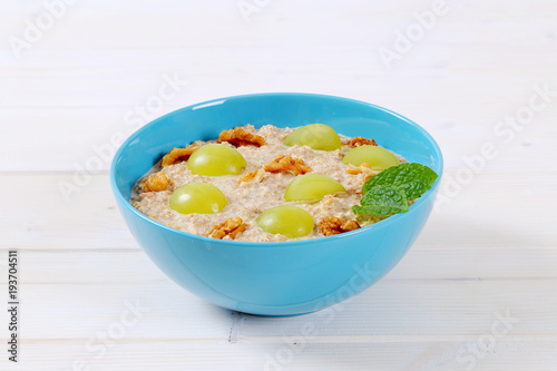 bowl of oatmeal porridge