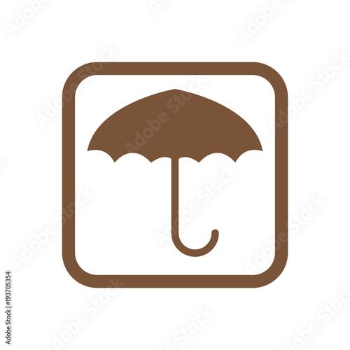 keep dry symbol protect cargo from excessive humidity vector illustration