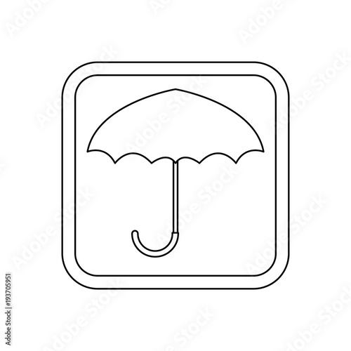 keep dry symbol protect cargo from excessive humidity vector illustration