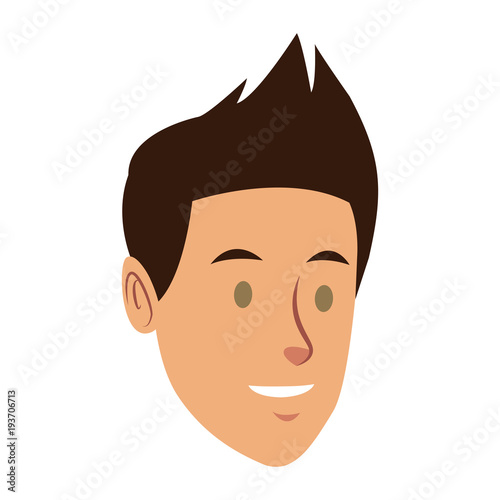 worker portrait of delivery man with cap vector illustration