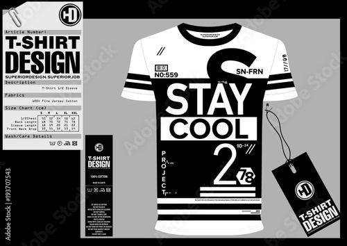 Stock Vector Illustration: T-Shirt Design / Print Design
