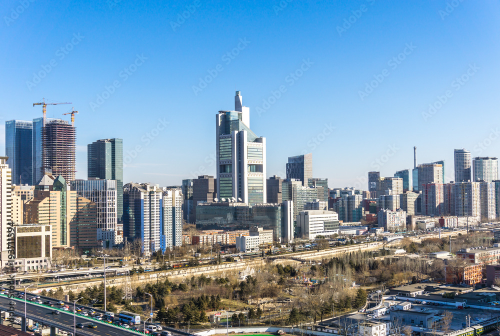 Fototapeta premium panoramic cityscape