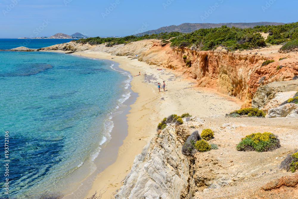 Aliko beach, one of the best beaches on the south western side of Naxos island. Aliko is lovely place to relax away from the crowded resorts. Cyclades, Greece. Aliko beach, one of the best beaches on the south western side of Naxos island. Aliko is lovely place to relax away from the crowded resorts. Cyclades, Greece.
